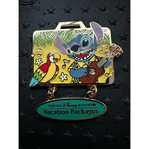 Tokyo Disney Resort Vacation Packages Stitch and Tiki Room Pin